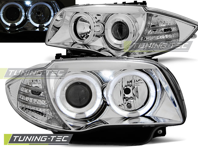 Phare - ANGEL ANGEL EYES CROME convient à BMW 1 E87/E81/82/88 04-11
