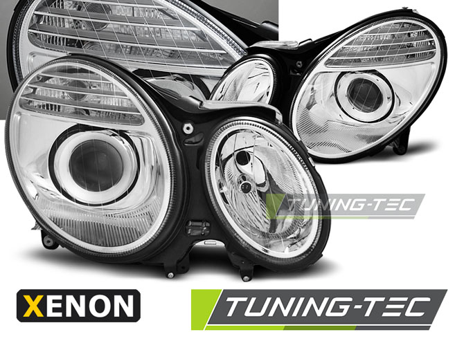 XENON HEADLIGHTS CHROME fits MERCEDES W211 E-KLASA 03.02-04.06