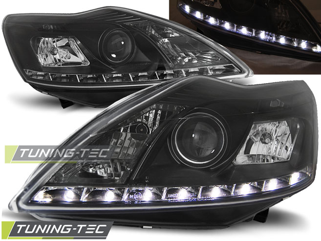 Phare - FORD FOCUS II 02.08-10 BLACK DAYLIGHT