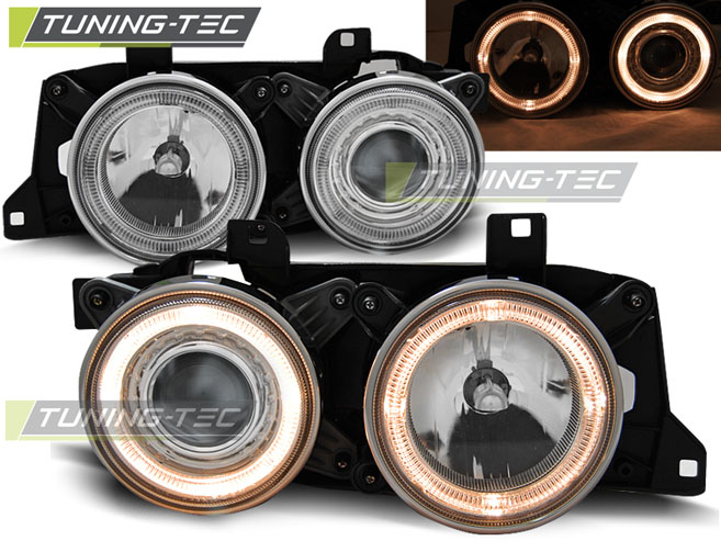 Phare - ANGEL ANGEL EYES CROME convient à BMW E32/E34