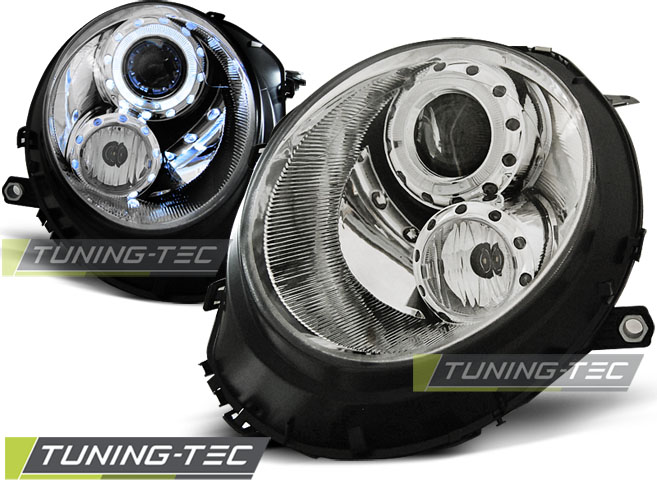 Phare - CHARGES ANGEL EYES CROME convient à BMW MINI (COOPER) 06-14