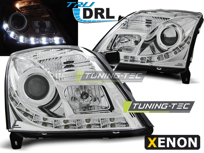 Phare - OPEL VECTRA C 04.02-08.05 TRU DRL CHROME XÉNON D2S