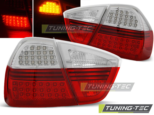 LED - LUMIÈRES DE TAIL LED RED BLANC convient BMW E90 03.05-08.08