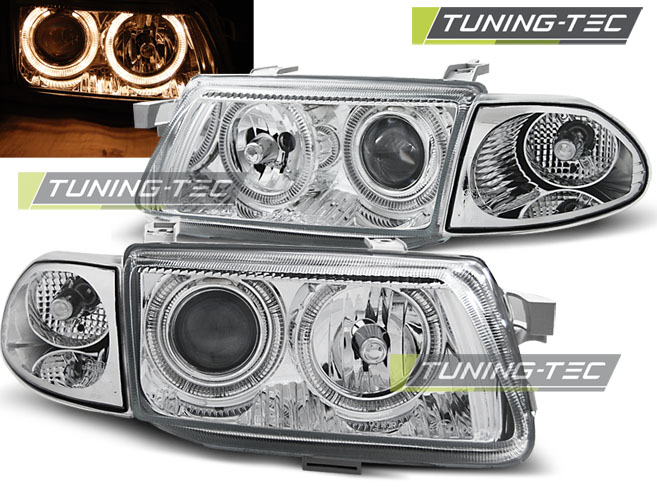 Phare - OPEL ASTRA F 09.94-08.97 ANGEL EYES CHROME