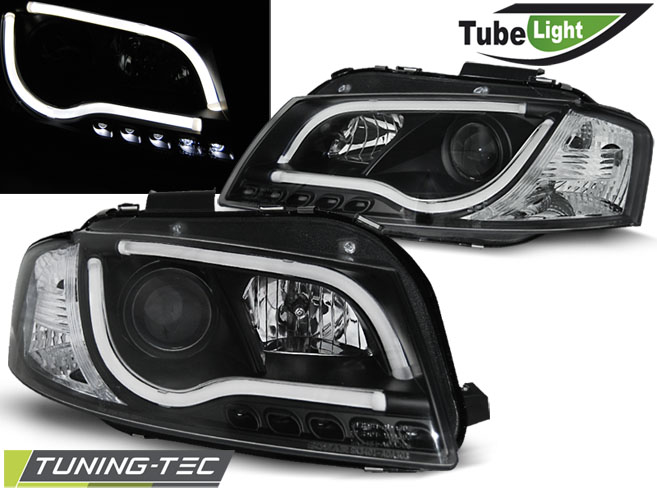 Phare - FEUILLES TUBE LIGHT BLACK convient à AUDI A3 8P 03-08