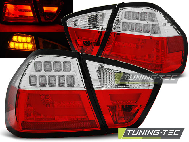 LED - LED BAR TAIL LIGHTS RED WHIE convient BMW E90 03.05-08.08