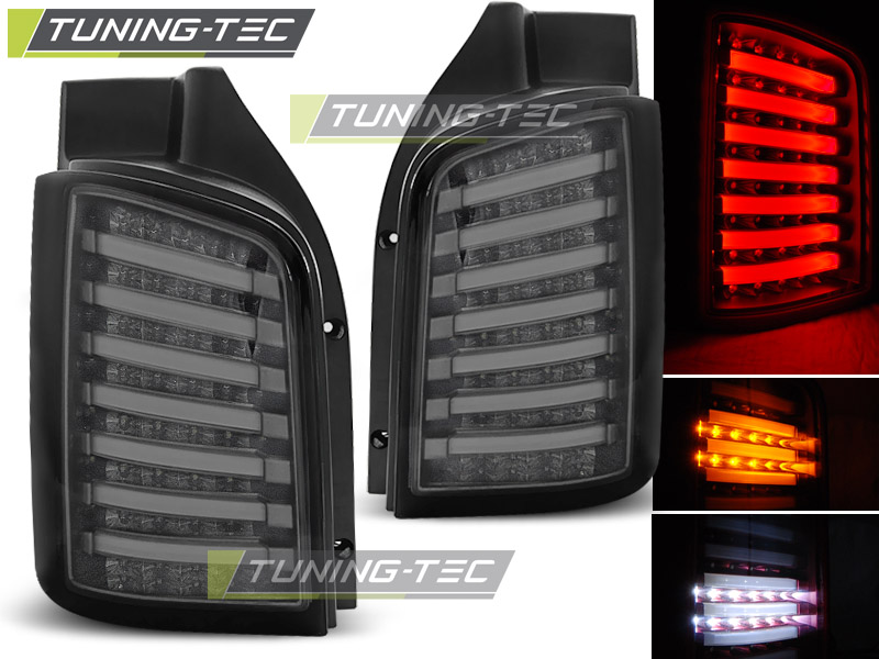 LED - LUMIÈRES DE TAIL LED FUME convient VW T5 04.03-09 / 10-15