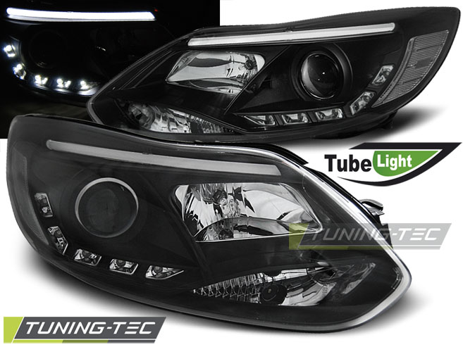 Phare - FORD FOCUS MK3 11- 10.14 LUMIÈRES TUBES NOIR