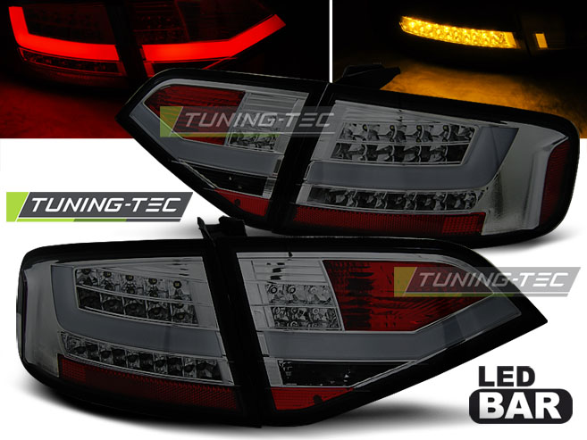 LED - LUMIÈRES DE TAIL LED SMOKE convient à AUDI A4 B8 08-11 SEDAN