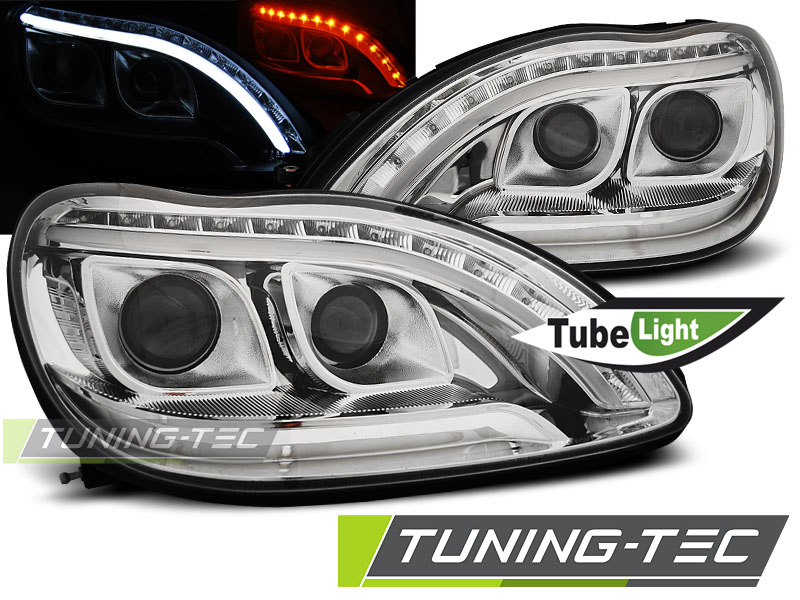 Phare - TUBE LIGHT CHROME SELON MERCEDES W220 S-KLASA 09.98-05.05