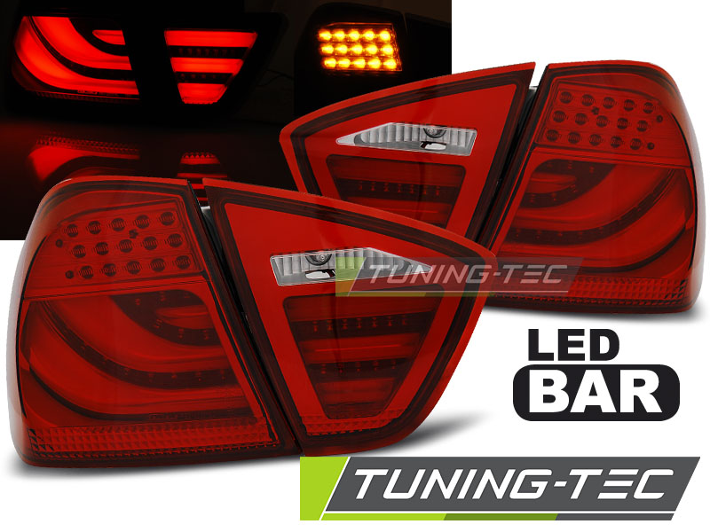 LED - LED BAR TAIL LIGHTS RED convient BMW E90 03.05-08.08