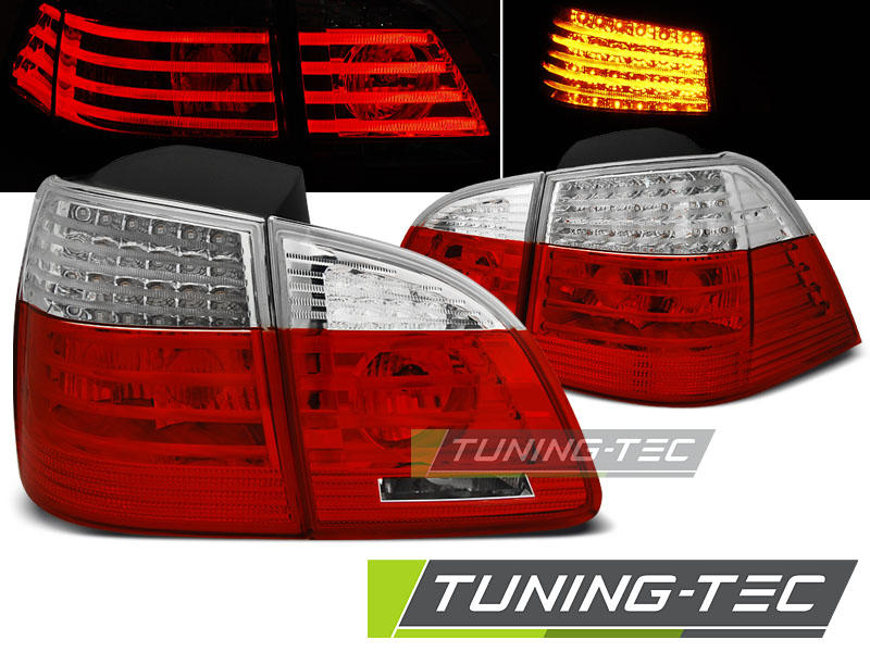LED - LUMIÈRES DE TAIL LED RED BLANC convient BMW E61 04-07 TOURING