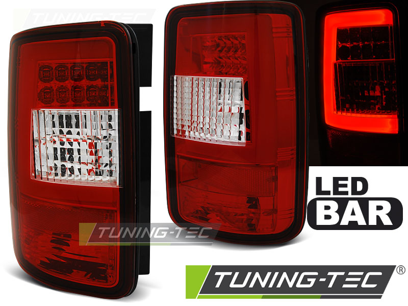 LED - LED BAR TAIL LIGHTS RED WHIE s'adapte VW CADDY 03-03.14