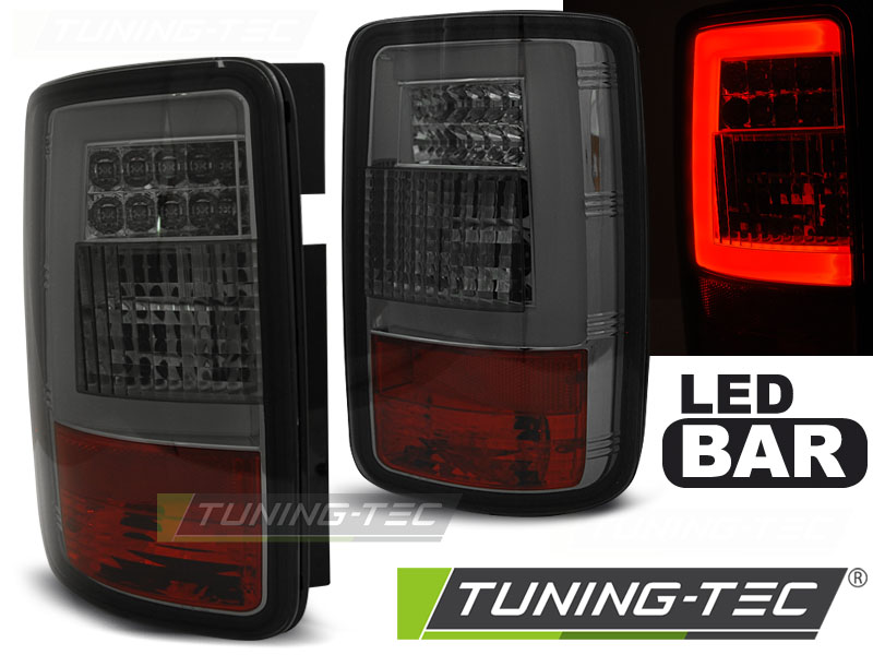 LED - LED BAR TAIL LIGHTS SMOKE s'adapte VW CADDY 03-03.14