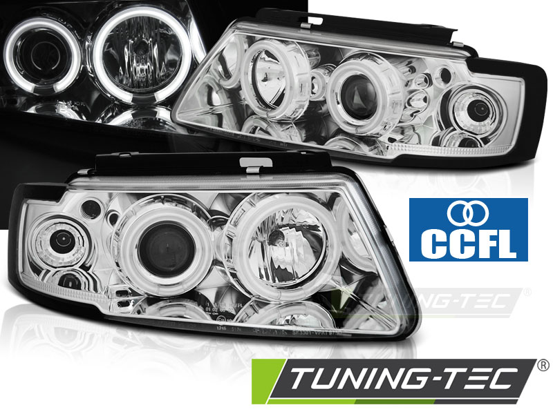 Phare - ANGEL ANGEL EYES CCFL CHROME convient VW PASSAT B5 3B 11.96-08.00