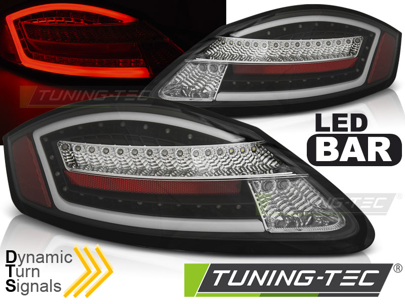 LED - LUMIÈRES DE TAIL LED BLACK SEQ convient PORSCHE BOXSTER / CAYMAN 987 05-08
