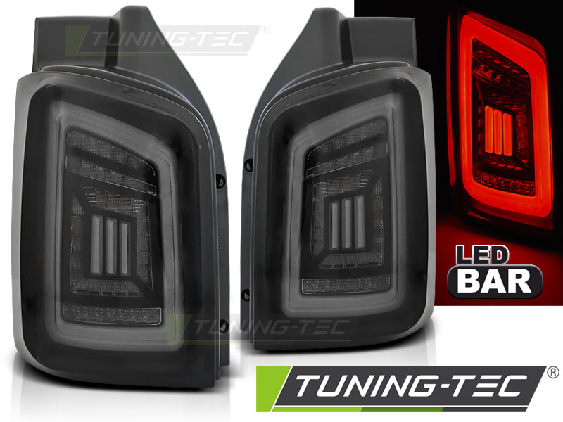 LED - LUMIÈRES À TAIL LED FUMER BLACK BLACK WHITE fits VW T5 04.03-09