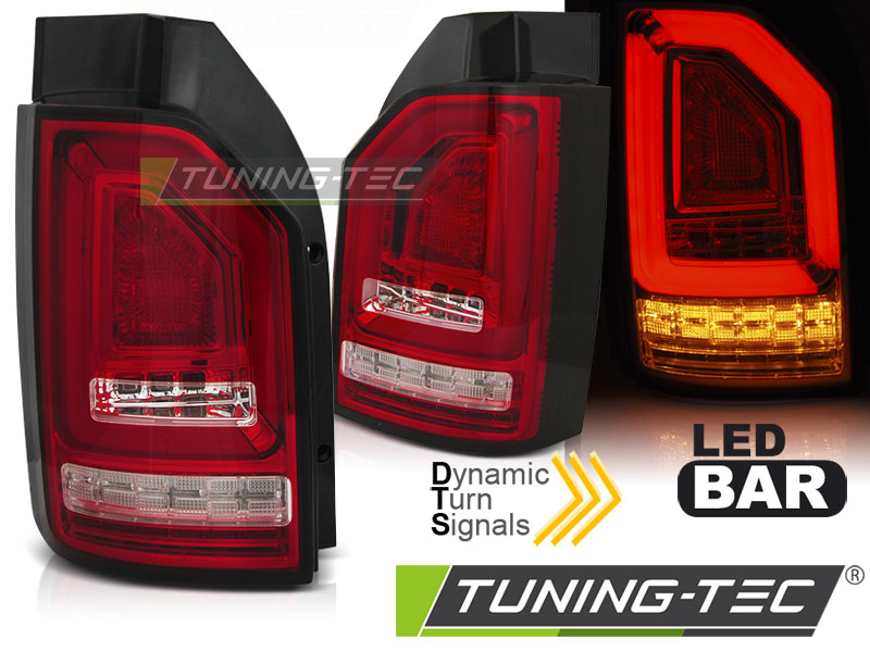 LED - LED BAR TAIL LIGHTS RED WHIE SEQ convient VW T615-19 OEM BULB