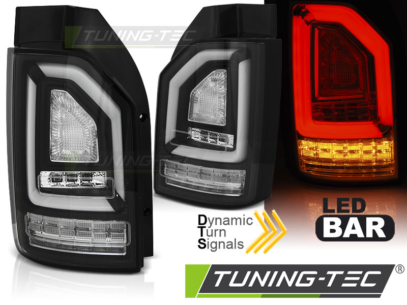 LED - LED BAR TAIL LIGHTS BLACK SEQ convient VW T6 15-19 OEM BULB