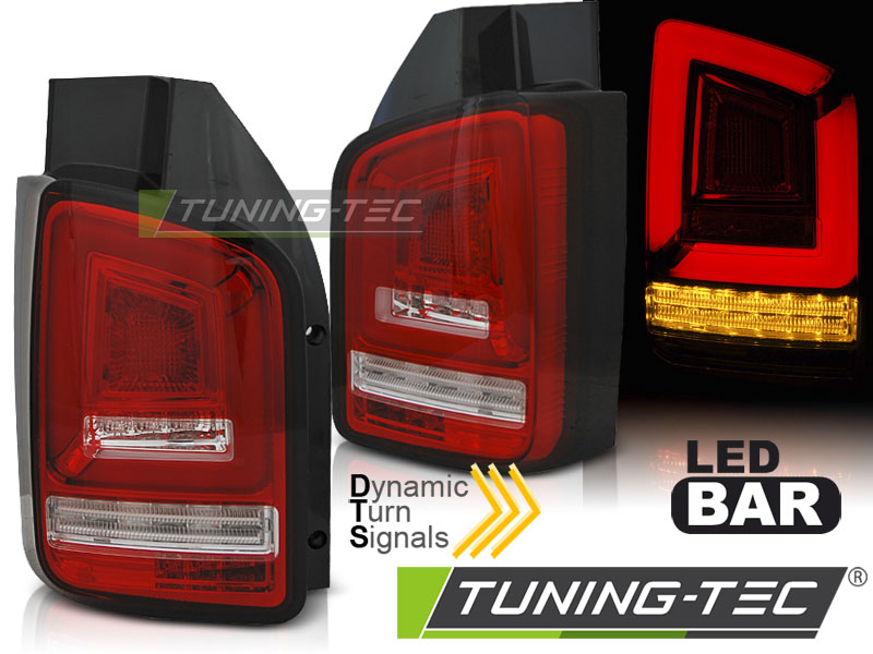 LED - LED BAR TAIL LIGHTS RED BLANC SEQ convient VW T6 15-19 TR
