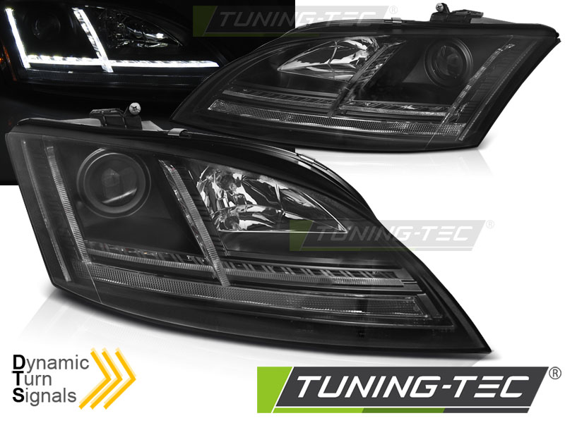 Phare - HEADLIGHTS LED BLACK SEQ convient à AUDI TT 06-10 8J