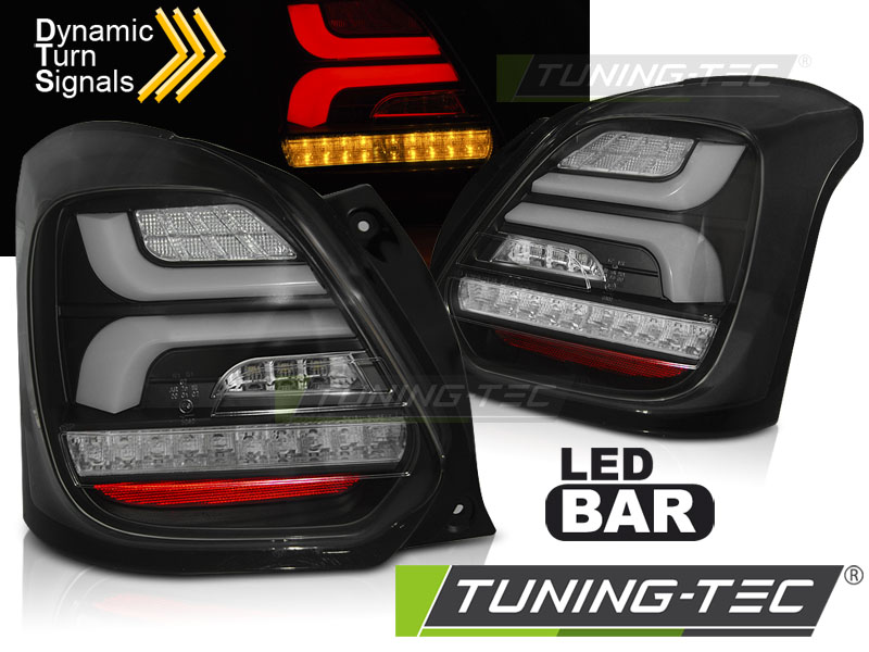 SUZUKI SWIFT VI 17-23 BLACK LED SEQ