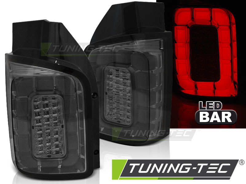 LED - LED BAR TAIL LIGHTS SMOKE fit VW T6 15-19 TRANSPORTEUR