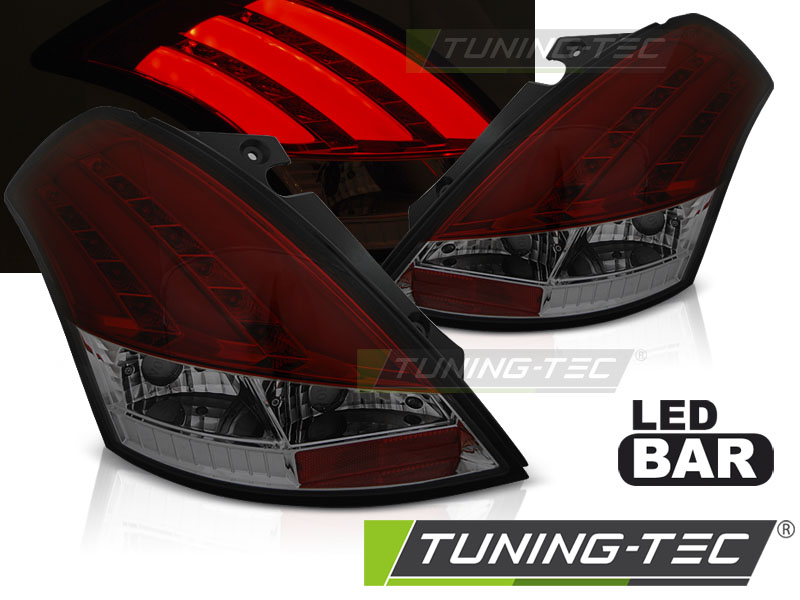 SUZUKI SWIFT V 10-17 RED SMOKE LED BAR