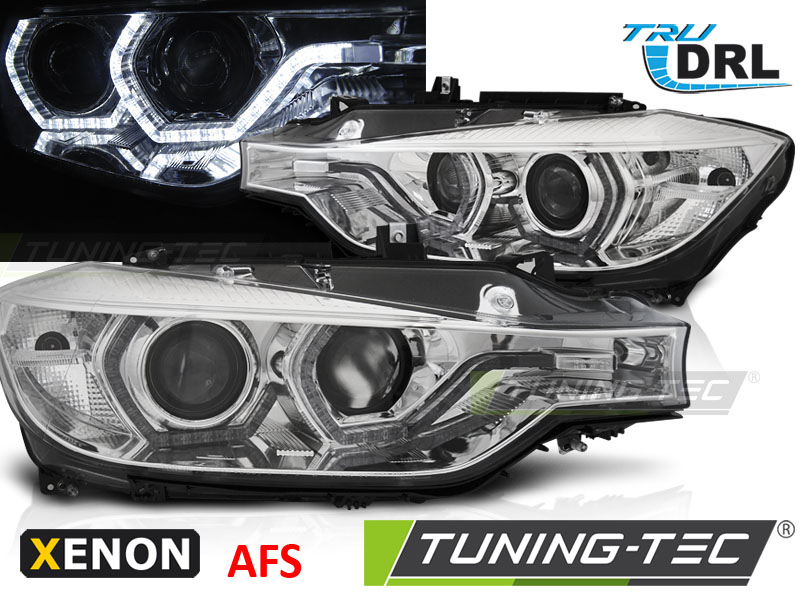 XENON HEADLIGHTS ANGEL EYES LED DRL CHROME AFS fits BMW F30/F31 10.11