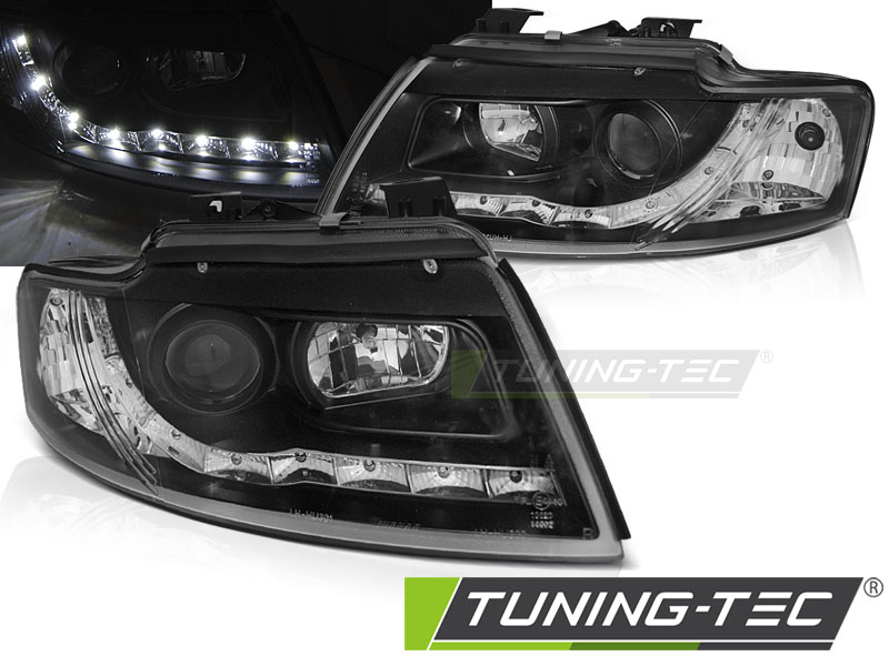 Phare - de type « feux de jour » (daylight) noirs pour AUDI A4 B6