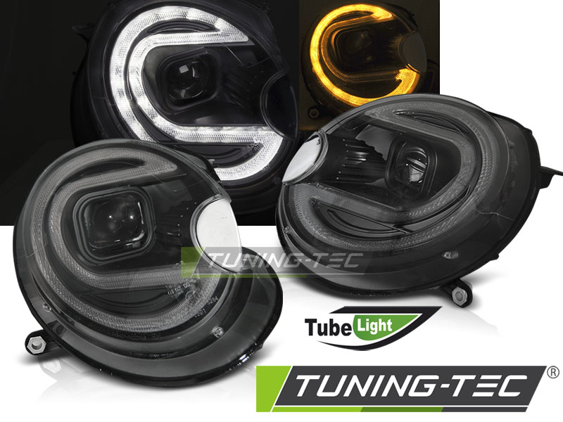 Phare - TUBE LIGHT BLACK LED convient à BMW MINI (COOPER) 06-14