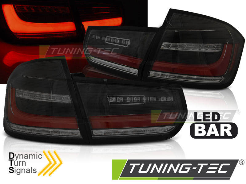 LED - LED BAR SEQ TAIL LIGHTS BLACK SMOKE convient BMW F30 11-18