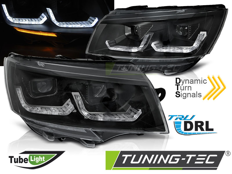 Phare - TUBE LIGHT BLACK DRL SEQ s'adapte VW T6.1 20-