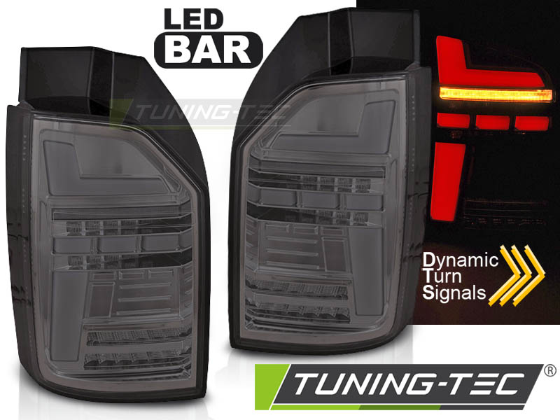LED - LED BAR TAIL LIGHTS SMOKE SEQ convient VW T6 15-19 OEM BULB