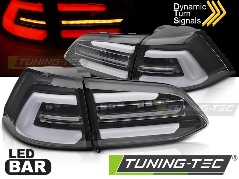 LED - LUMIÈRES DE TAIL LED BLACK SEQ convient VW GOLF 7 17-19 SW