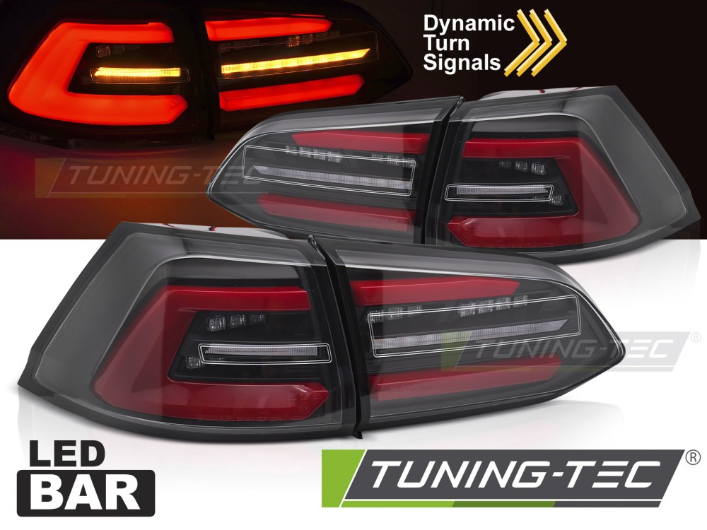 LED - LUMIÈRES DEL BLACK W/RED SEQ convient VW GOLF 7 13-17 SW