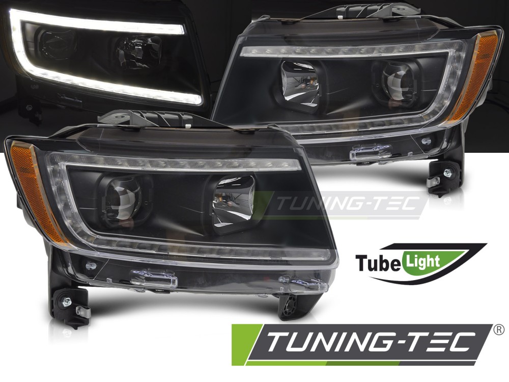 Phare - JEEP GRAND CHEROKEE 11-13 TUBE LIGHT BLACK