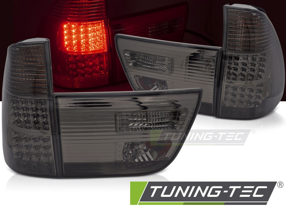 LED - Led TAIL LIGHTS SMOKE convient BMW X5 E53 09,99-10,03