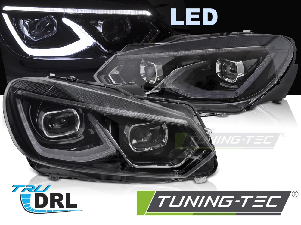 Phare - FULL LED HEADLIGHTS BLACK fits VW GOLF 6 08-13