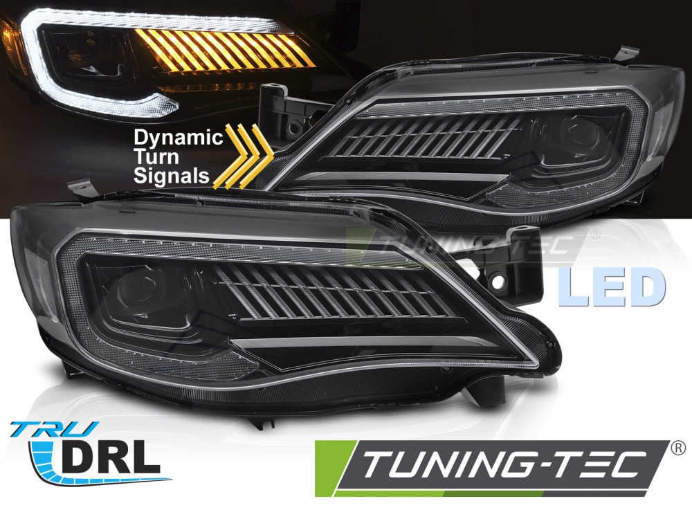 Phare - LUMIÈRES LED TUBE LIGHT BLACK convient à SUBARU WRX 08-14