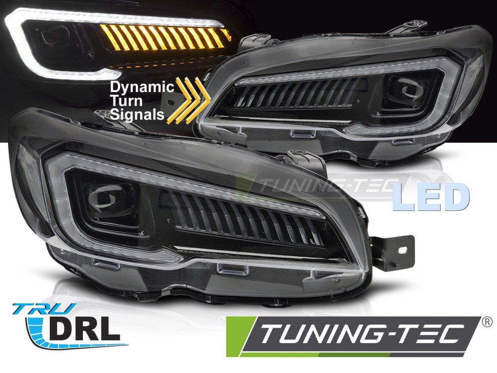 Phare - LED HEADLIGHTSTUBE LED BLACK convient à SUBARU WRX 14-22