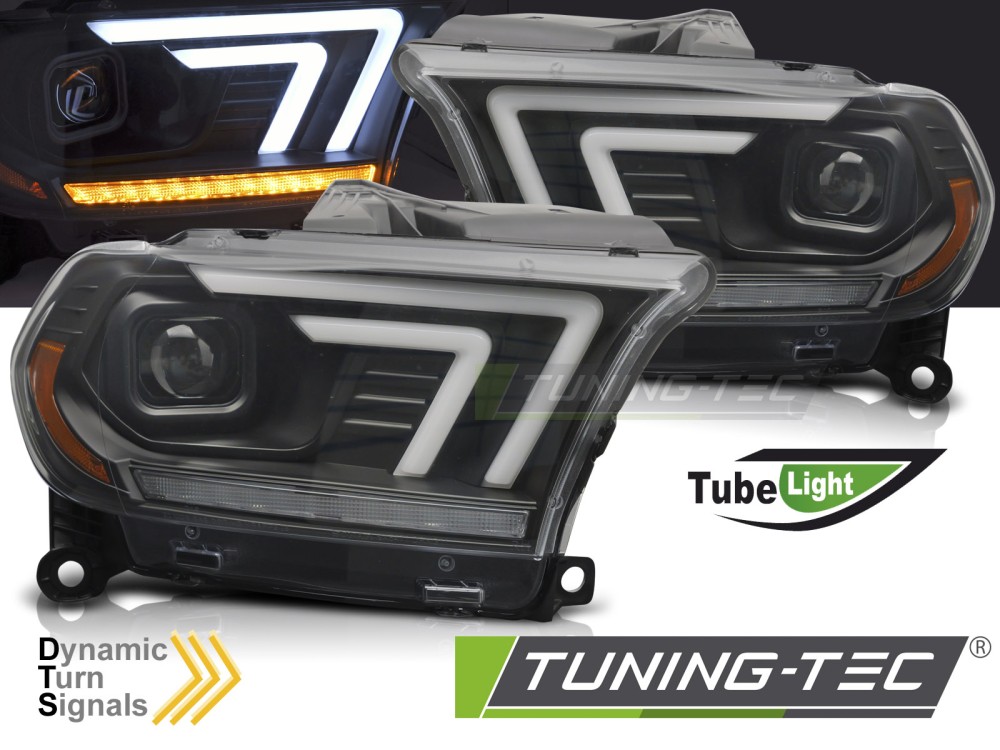 Phare - HEADLIGHTS BLACK TUBE SEQ convient à DODGE DURANGO 10-13