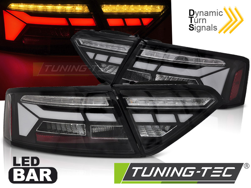 LED - LED BAR TAIL LIGHTS BLACK SEQ convient AUDI A5 11-16 OEM BULB