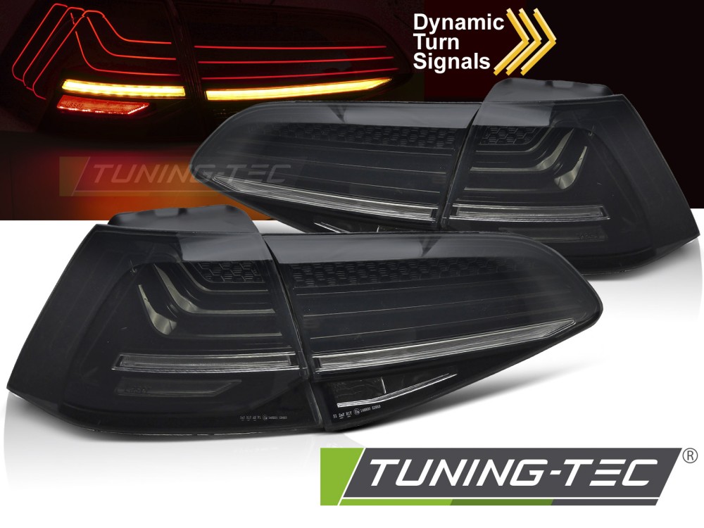 LED TAIL LIGHTS LASER SMOKE LED SEQ fits VW GOLF 7 13-17