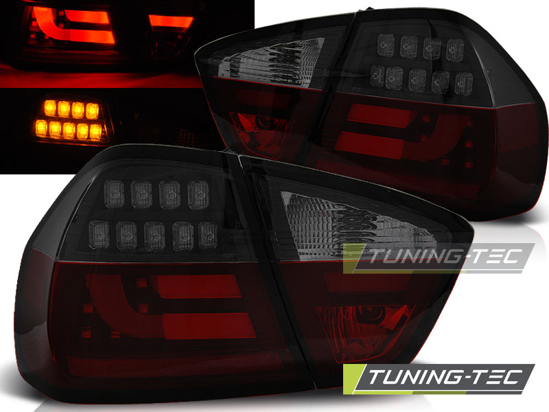 LED - LED BAR TAIL LIGHTS RED SMOKE BLACK convient BMW E90 03.05-08.08