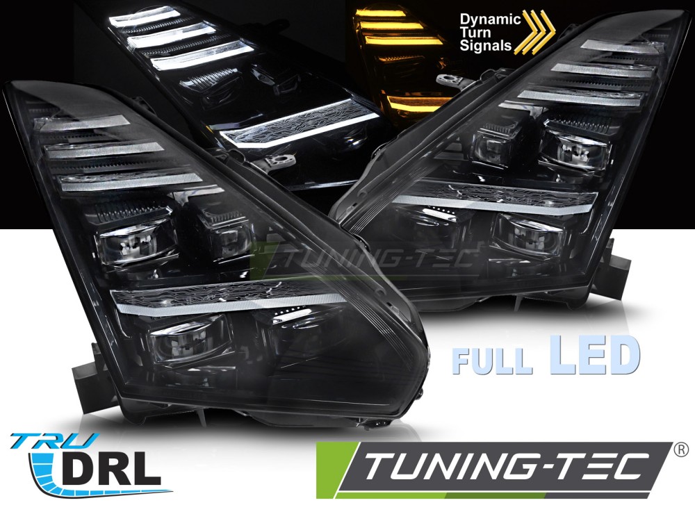 FULL LED HEADLIGHTS SEQ DRL fits NISSAN GT-R 08-23