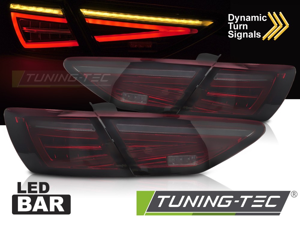 LED TAIL LIGHTS RED SMOKE fits SEAT LEON III 5F 12-20 HB OEM BULB