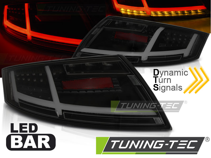 LED - LED BAR TAIL LIGHTS BLACK SMOKE convient à AUDI TT 04.06-02.14